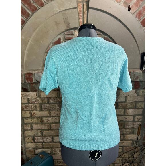 Winter silks top short sleeve blue - Picture 4 of 7